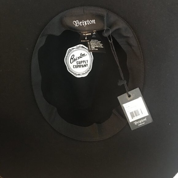 Brixton Piper Hat in Black - Large - NWT - Picture 5 of 8